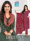 Lifestyle Vol 12 By Mcm Printed Cotton Kurti With Bottom Dupatta Exporters In India