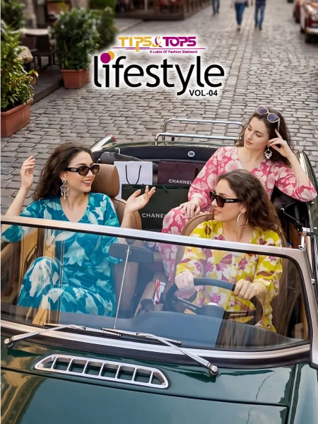 Lifestyle Vol 4 By Tips And Tops Rayon Ladies Co Ord Set
