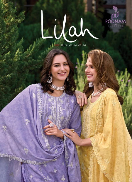 Lilah By Poonam Cotton Digital Printed Kurti With Bottom Dupatta Wholesale Online