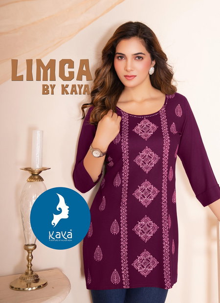 Limca By Kaya Rayon Western Ladies Top Wholesale Market In Surat