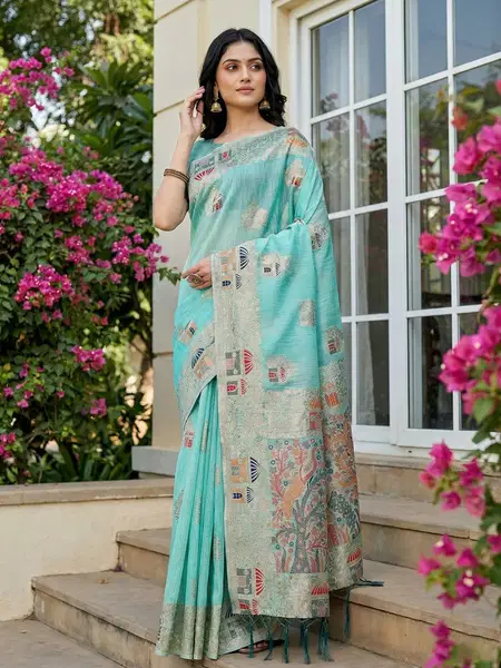 Linen Grace By Ast Linen Cotton Uniform Wear Saree Wholesalers In Surat
