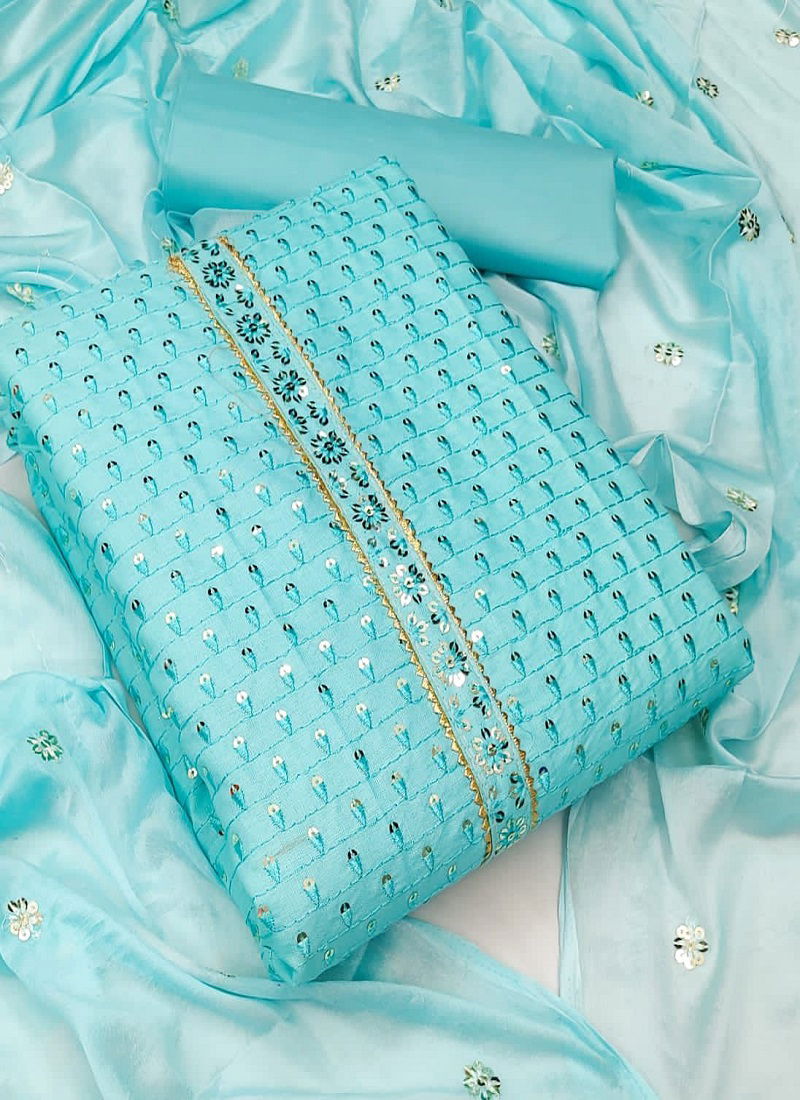 Look Suits 3 Party Wear Heavy Work Cotton Dress Material Collection Catalog