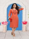 Love 101 Latest Ethnic Wear Heavy Cotton Embroidery Kurti Collection