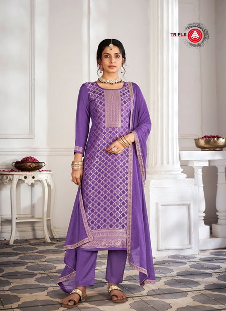 Loyal Edition 4 By Triple Aaa Muslin Jacquard Designer Salwar Suits Wholesalers In Delhi
