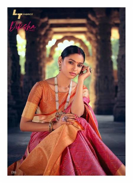 Lt Diksha 2 Latest Fancy Designer Casual Wear Patola Silk Saree Collection
 Catalog