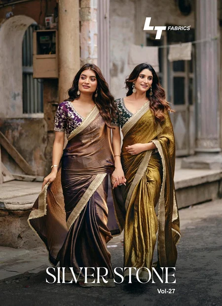 Silver Stone Vol 27 By Lt Malai Silk Saree Wholesale Clothing Suppliers In India