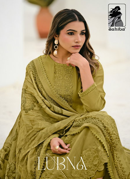 Lubna By Sahiba Organza Silk Embroidery Dress Material Orders In India