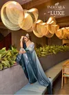 Luxe By Indo Silk Fendy Satin Party Wear Saree Wholesale Market In Surat
