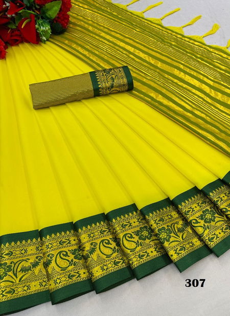  M AV 301 TO 308 Series Silk Wear Sarees Suppliers In India Catalog