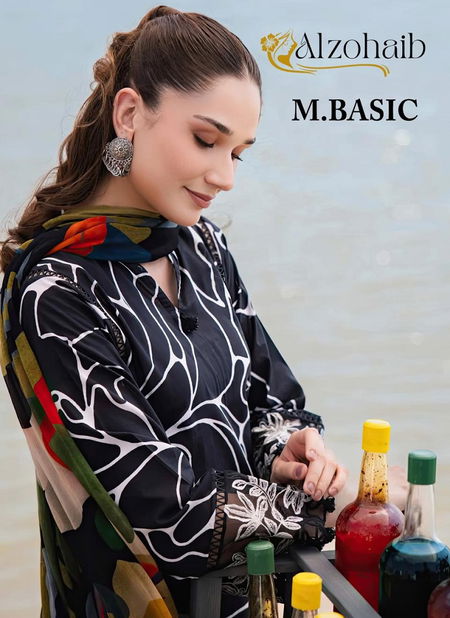 M Basic By Alzohaib Cotton Pakistani Suits Wholesale Price In Surat
 Catalog