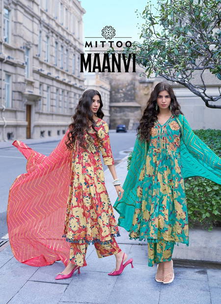 Maanvi By Mittoo Pure Mull Cotton Printed Kurti With Bottom Dupatta Wholesale Market In Surat Catalog