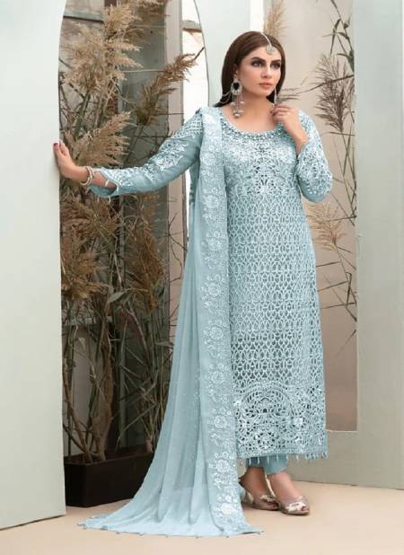 Maaria A 9106 Heavy Georgette Embroidery Festive Wear Pakistani Salwar Kameez