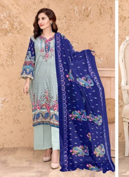Madhav Fashion Mumtaz 6 Regular Wear Karachi Cotton Printed Dress Material