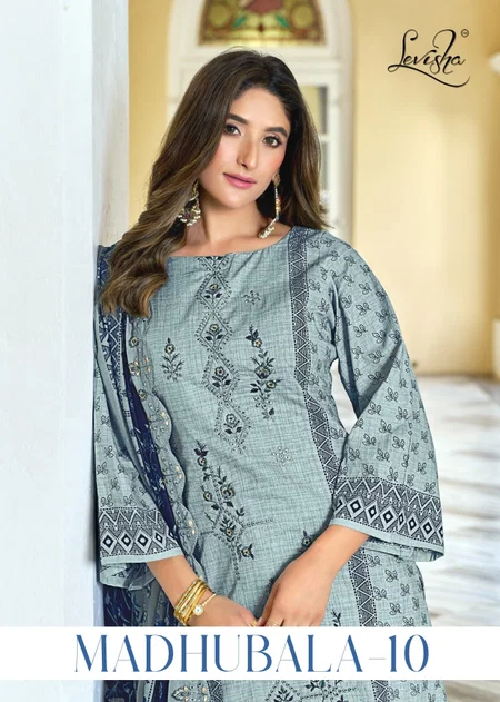 Madhubala Vol 10 By Levisha Lawn Cotton Wholesale Dress Material In India
