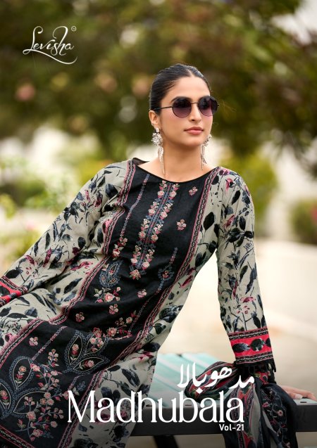 Madhubala Vol 21 By Levisha Cambric Lawn Cotton Dress Material