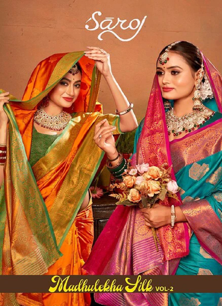 Madhulekha Silk Vol 2 By Saroj Soft Silk Wedding Wear Saree Wholesale Online