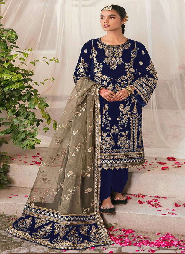 Mah E Rooh 5159 Velvet Embroidered Salwar Kameez Collection