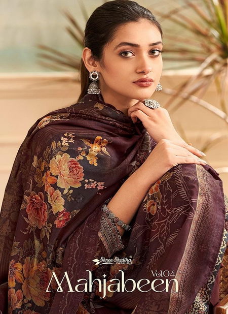 Mahajabeen Vol 4 By Shree Shalika Cotton Embroidery Printed Salwar Kameez Wholesale Online
 Catalog