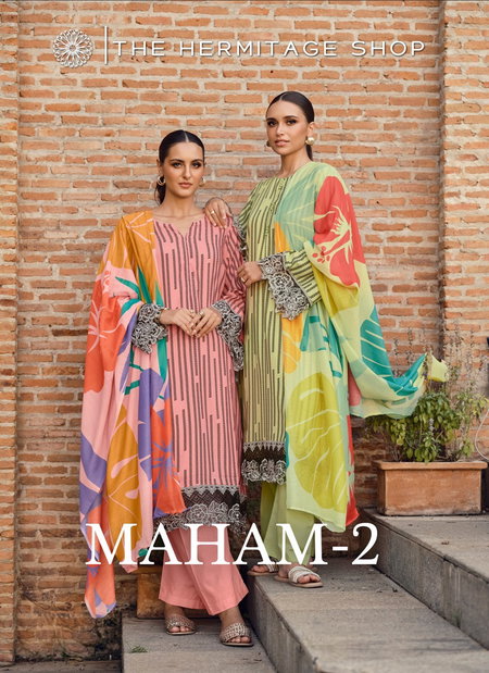 Maham 2 By The Hermitage Shop Jam Satin Dress Material Suppliers In India