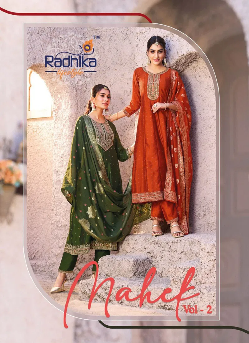 Mahek Vol 2 By Radhika Anarkali Kurti With Bottom Dupatta Wholesale In India Catalog