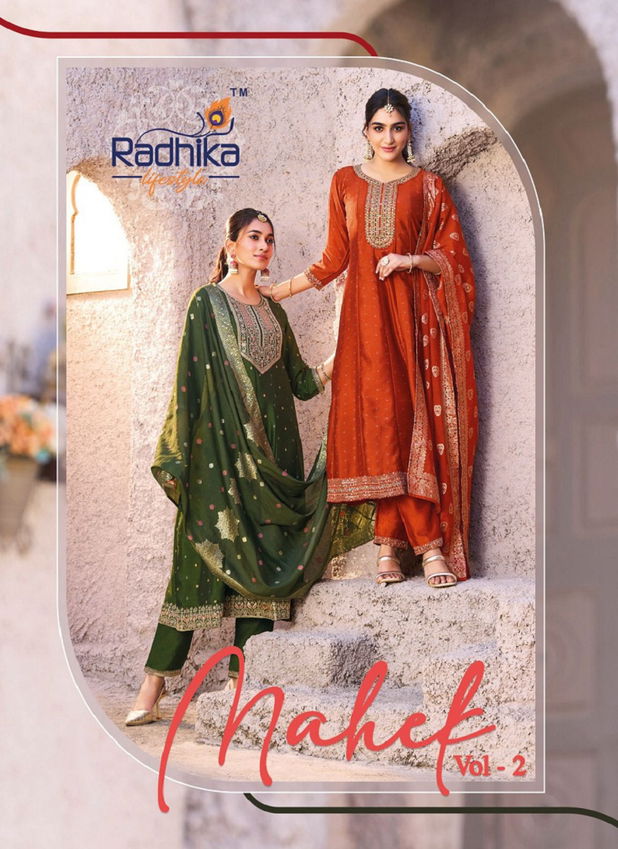 Mahek Vol 2 By Radhika Anarkali Kurti With Bottom Dupatta Wholesale In India