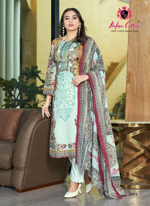 Mahera Vol 6 By Nafisa Cotton Pakistani Dress Material Wholesale Price In Surat
