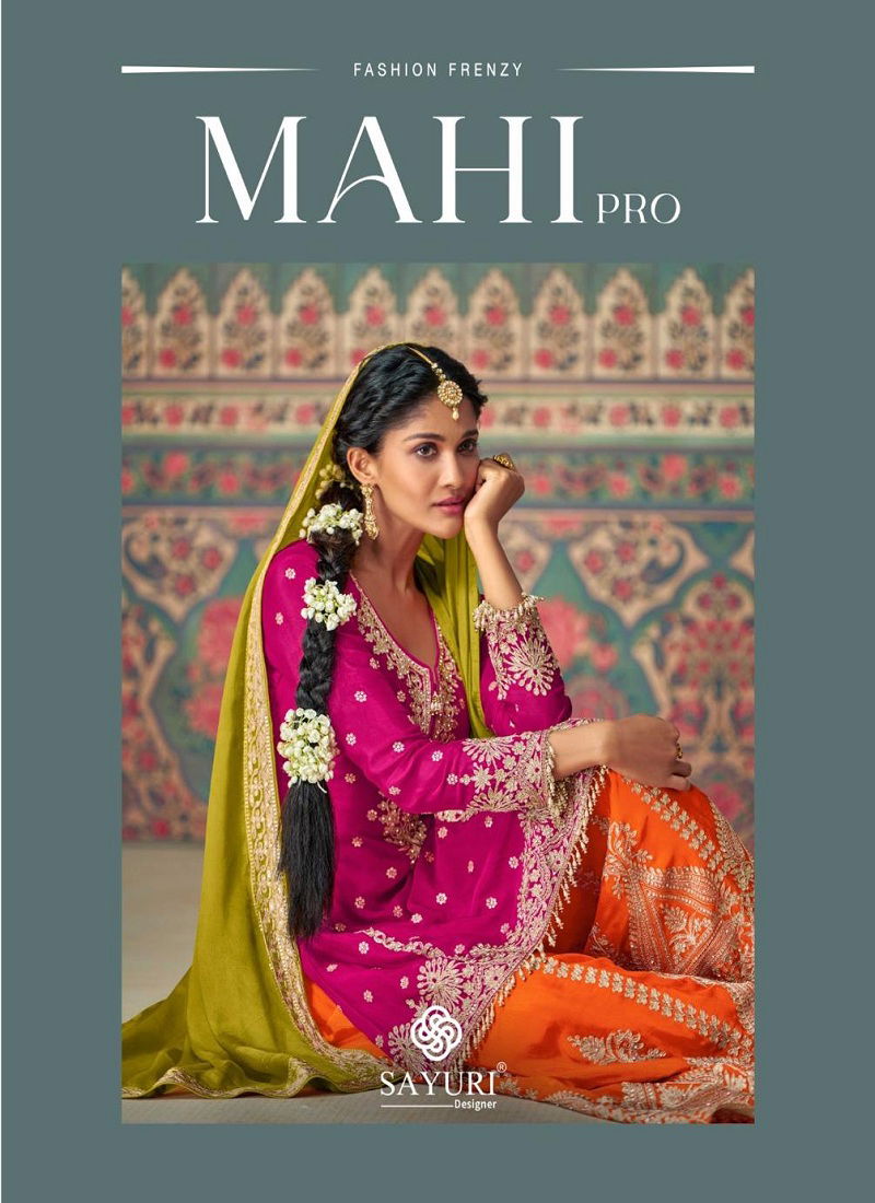 Mahi Pro By Sayuri Chinon Silk Readymade Suits Wholesale Shop In Surat Catalog