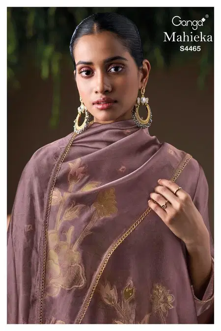 Mahieka 4465 By Ganga Viscose Designer Salwar Suits Exporters In India
