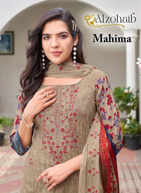 Mahima By Alzohaib Cotton Printed Wholesale Pakistani Salwar Suits In India
