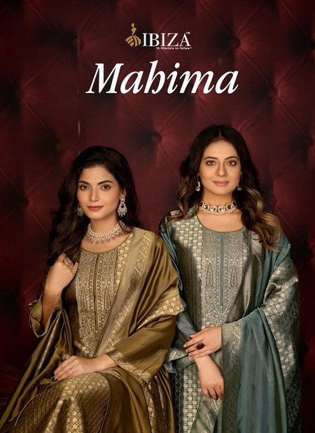 Mahima By Ibiza Banglory Silk Jacquard Online Designer Salwar Suits Wholesale