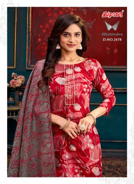 Mahindra 2478 By Bipson Printed Cotton Dress Material Wholesale Clothing Suppliers In India Catalog