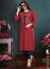 Maira Aarya 1 Latest Ethnic Wear Rayon Embroidery Designer Kurti Collection