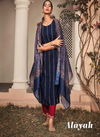 MAISHA ALAYAH Fancy Designer Heavy Festive Wear Pure Rayon With Embroidery Work And Hand Work Salwar Suit Collection