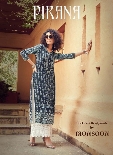 MAISHA PIRANA Latest Fancy Casual Wear Designer Rayon Digital Print And handwork Palazzo Readymade Collection Catalog