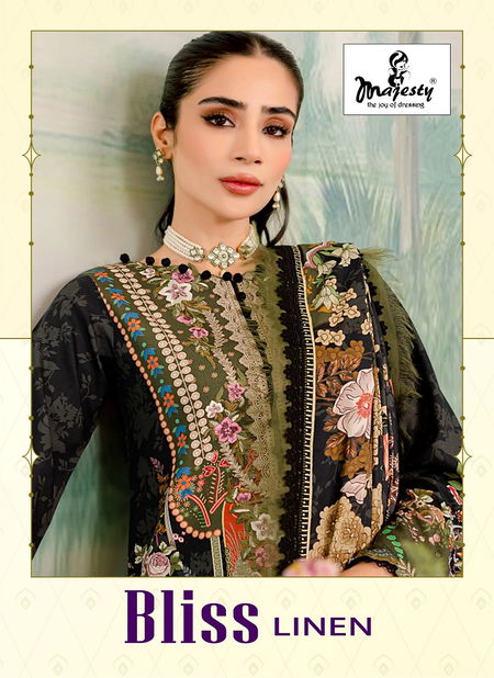 Majesty Bliss line Luxury lawn Cambric Cotton Pakistani Suits Wholesale Shop In Surat Catalog