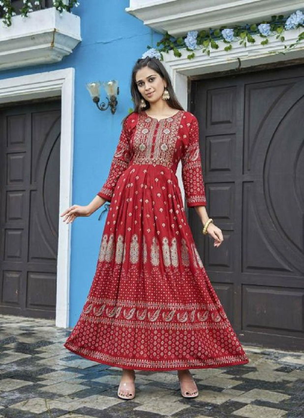 Majisha Nx Angoori 2 New Fancy Designer Festive Wear Long Anarkali Kurti Collection