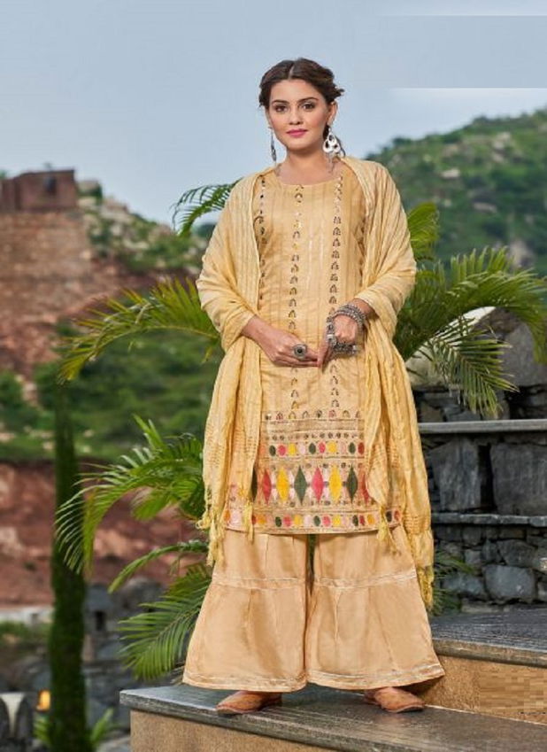 Majisha Nx Blossom 1 Fancy Festive Wear Kurti Sharara With Dupatta Collection