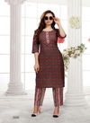 Majisha Nx Cotton House Regular Wear Cotton Printed Kurti With Bottom Collection