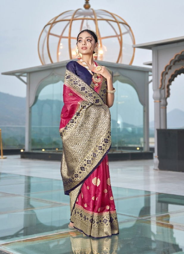 Majubaa Mahika Silk Latest Fancy Wedding Wear Organza Designer Saree Collection