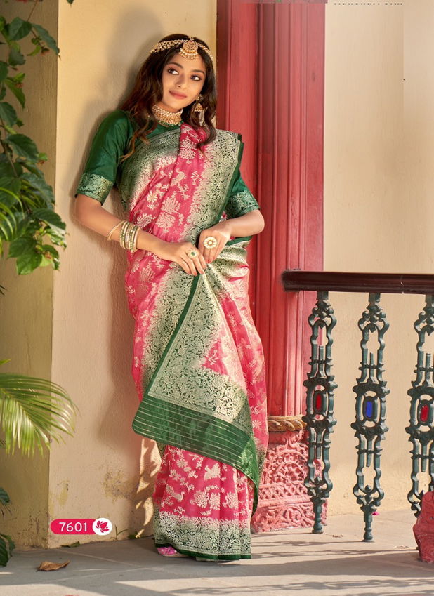 Majubaa Manohari Silk Latest Designer Party Wear Organza Silk Saree Collection