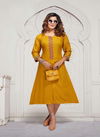 Makiba Latest Designer Ethnic Wear Rayon anarkali Kurti Collection