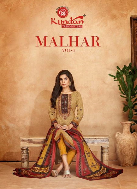 Malhar Vol 3 By Kundan Pure Cotton Printed Embroidery Readymade Dress Wholesale Shop In Surat Catalog