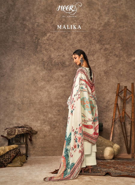 Malika By Kimora Muslin Digital Printed Embroidery Salwar Suits Wholesalers In Delhi Catalog