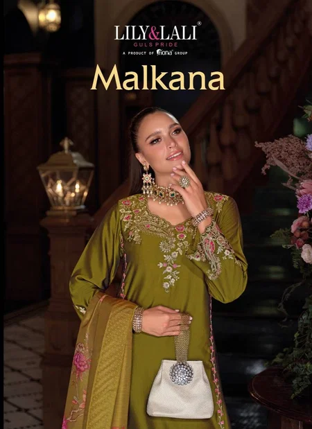 Malkana By Lily And Lali Viscose Silk Kurti With Bottom Dupatta Orders In India
