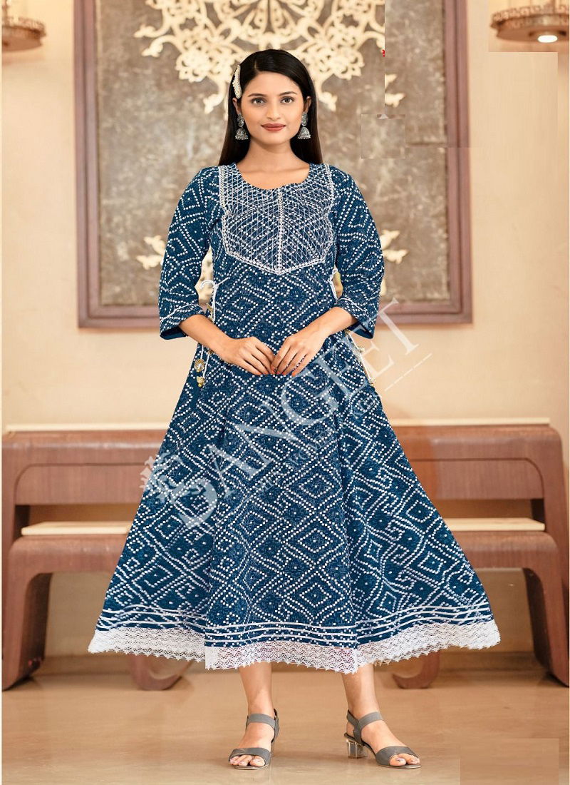 Mallipoo 1 By Sangeet 001-006 Anarkali Kurtis Catalog