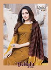 Manas Delight 3 Fancy Designer Heavy Casual Wear chinon silk With Inner With Embroidery work Readymade Salwar Suit Collection
