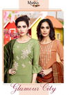 Manas Glamour City Ethnic Wear Rayon Embroidery Work Ready Made Salwar Suit Collection
