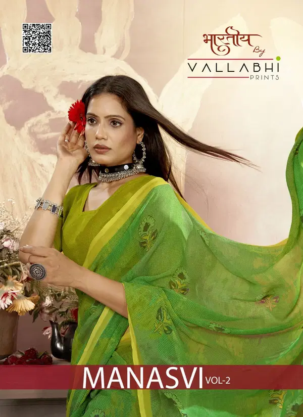 Manasvi Vol 2 By Vallabhi Georgette Printed Sarees Wholesale Shop In Surat