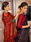 Mangalmay Satin Weaving Fancy Festive Wear Printed With Pallow Fancy Zalar Saree Collection
