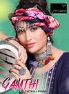 Manjeera Gamthi Latest Ethnic wear Patiyala Work Rayon Top With Fancy Naznin Dupatta Readymade Collection